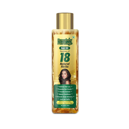 Royal Heritage 18 Herbs Ayurvedic herbal hair Oil - 200ml