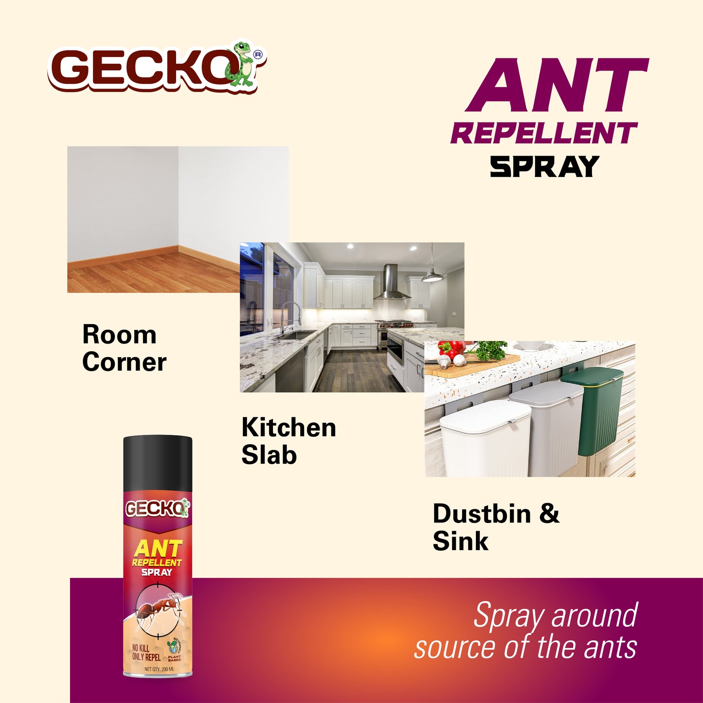 Gecko Ant Repellent Spray