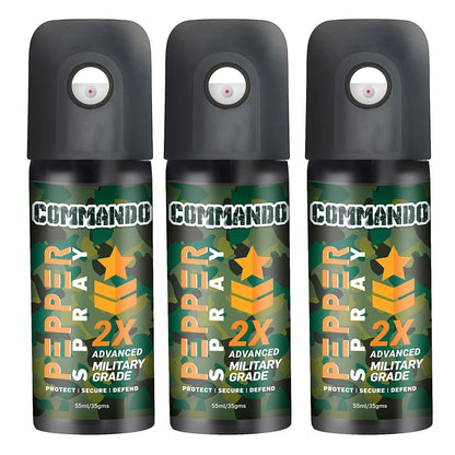 Commando 2X  Strong  Dome Type Pepper Spray  - 55ml (pack of 1)