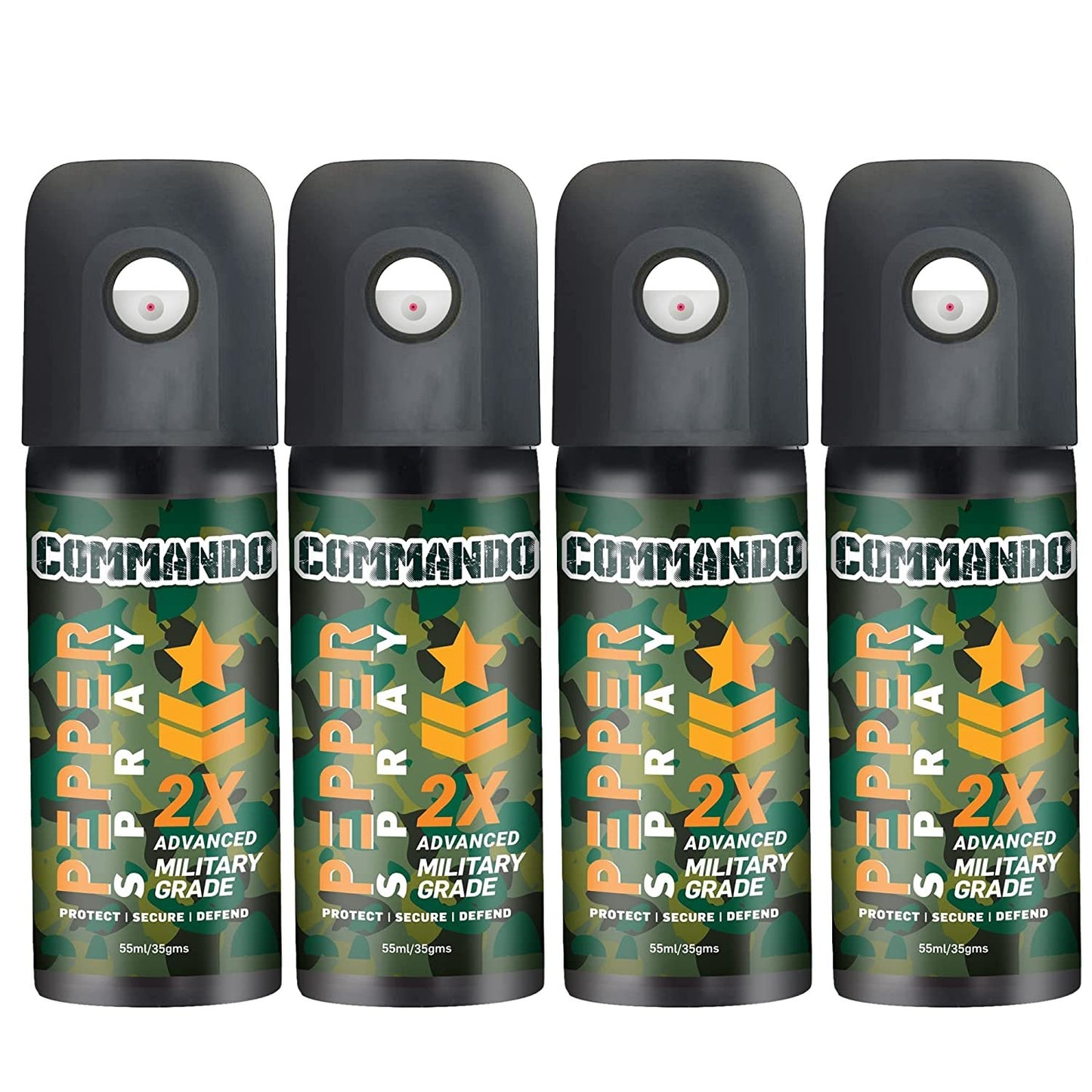 Commando 2X  Strong  Dome Type Pepper Spray  - 55ml (pack of 1)