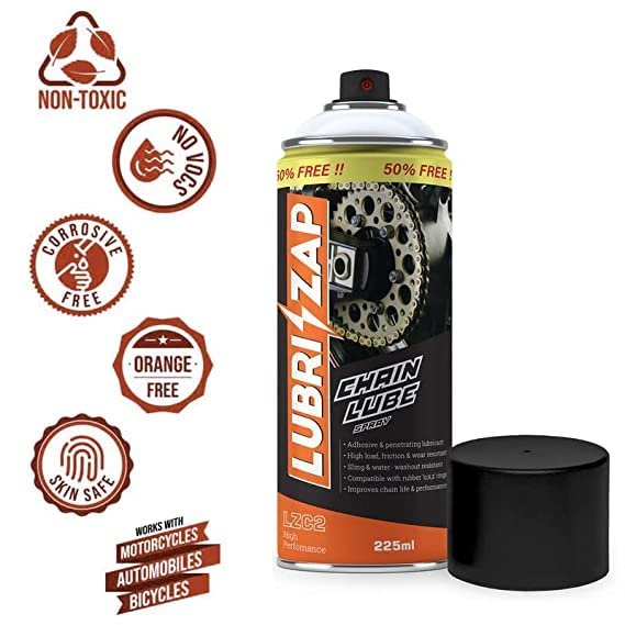 Lubrizap Bike Chain Lubricant Spray - 225ml