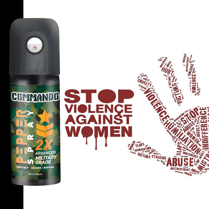 Commando 2X  Strong  Dome Type Pepper Spray  - 55ml (pack of 1)