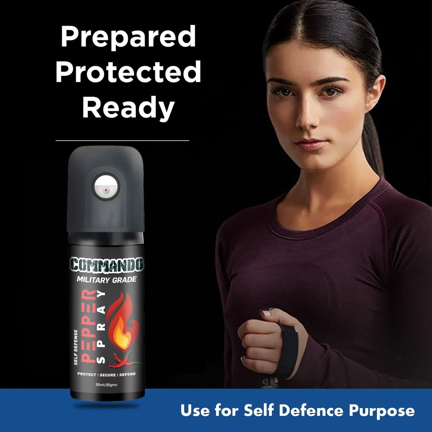 Commando Dome type Pepper Spray - 55ml