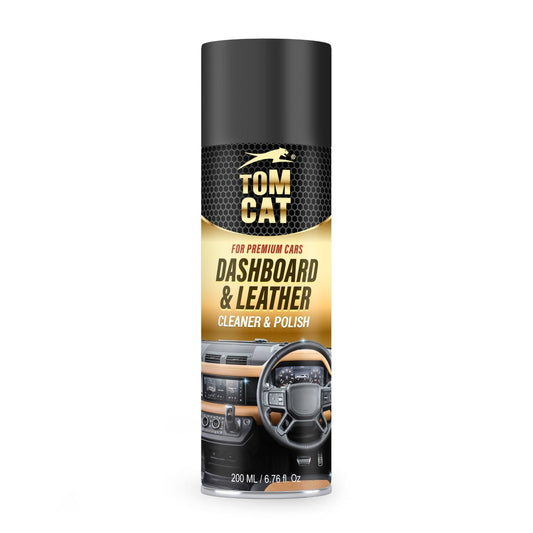 Tom Cat Premium Dashboard, Leather Cleaner and Polish - 200ml