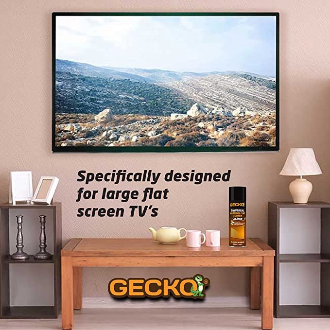 GECKO Flat Screen  -LCD/ LED/ OLED/ Glass Cleaner -200ml with microfiber cloth