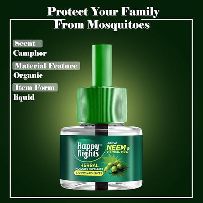 Happy Nights Neem Mosquito Refill | Herbal Neem Repellent