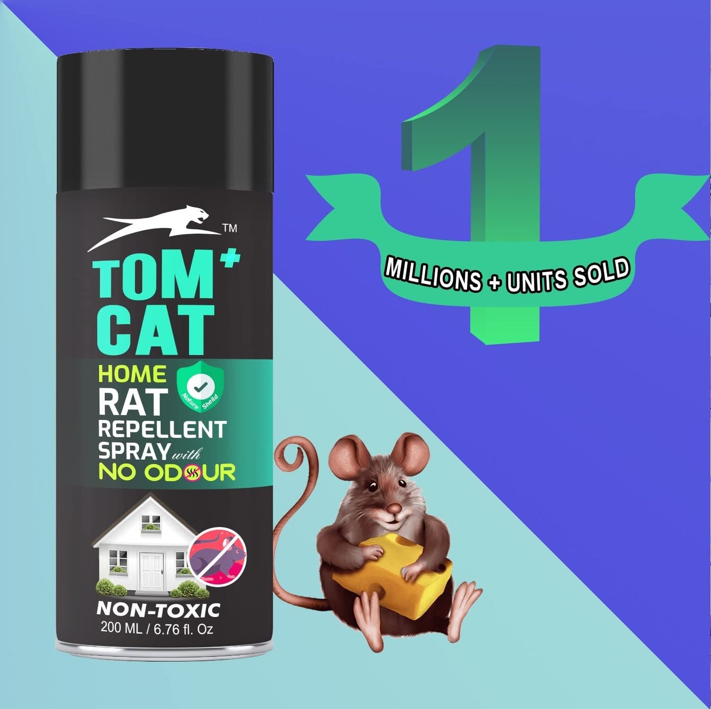 Tom Cat Rat  Repellent Spray for home - Free Delivery, Cash on Delivery available