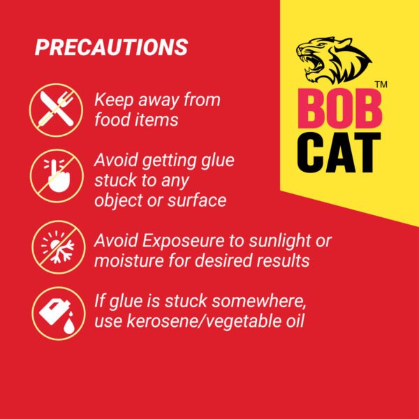 BOB CAT Jumbo Yellow Sticky Trap for Rats, Whiteflies & Aphids | Insect Catcher Pads for Home, Kitchen, Office & Agriculture | Pesticide Free, Non-Toxic, Easy to Use Glue Trap Sheets