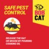 BOB CAT Jumbo Yellow Sticky Trap for Rats, Whiteflies & Aphids | Insect Catcher Pads for Home, Kitchen, Office & Agriculture | Pesticide Free, Non-Toxic, Easy to Use Glue Trap Sheets
