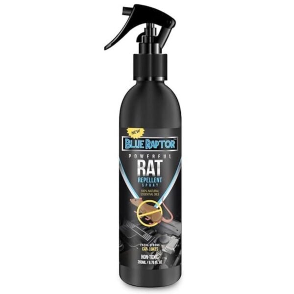 51lq5nFL4GL._SL1500_.jpg Shadow Securitronics Blue Raptor No Entry Rat Repellent Car Spray for Cars Highly Effective Easy to Spray, Odour Free Rodent Repellent Spray for Cars (Pack of 1-200ml - FORMULATION 3X 200ML