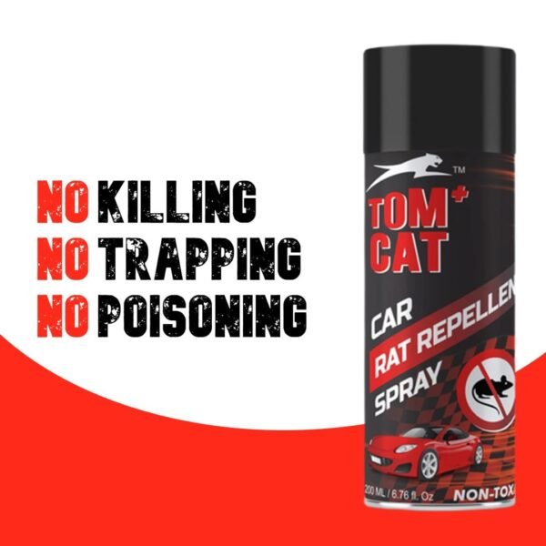 Shadow Securitronics Tom Cat Rat Repellent Spray For Cars 120Ml Highly Effective Protect Wires In Car,Bike&Outdoor Utilities Non Toxic Only Repels 6-8 Weeks Protection 100Ml-FORMULATION 2X Pack of 1
