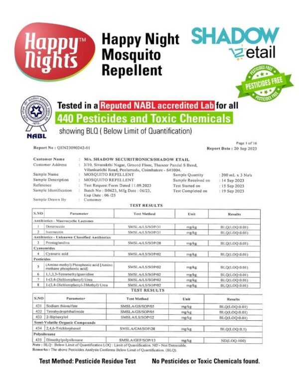 614wj077dCL.jpg Happy Nights Mama's Choice Mosquito Repellent Vaporizer | 100% Natural Protection for Babies | 45ml x 10 Pack | Refill + Machine