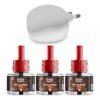 Happy Nights Plug In Room Freshener Kit | Musk Fragrance | Floral Air Freshener for Home, Bedroom, Bathroom, Office and Living Spaces | Long-Lasting & Safe | 3 Refill (45ml) + 1 Machine