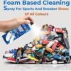 61FND7gT2hL.jpg Gecko 200 ML Foam Based Cleaner Spray for Shoes, Sneaker Cleaner Spray/Loafers/Sneakers/Sports Shoes/White/Golf/Tennis/Canvas Shoes, Remove Dust/Dirt/Grass Stains/Mud 200 ML