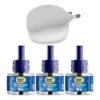 Happy Nights Plug In Room Freshener Kit | Champa Fragrance | Floral Air Freshener for Home, Bedroom, Bathroom, Office and Living Spaces | Long-Lasting & Safe | 3 Refill (45ml) + 1 Machine 45ML