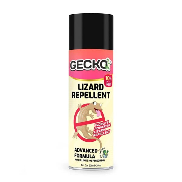 Gecko Aerosol Based Odour Free Herbal Lizard Repellent Spray | Eco-Friendly & Biodegradable | Irritant &Chemical-Free | (15 Days Protection) PK of 1-FORMULATION 10X Pack of 1