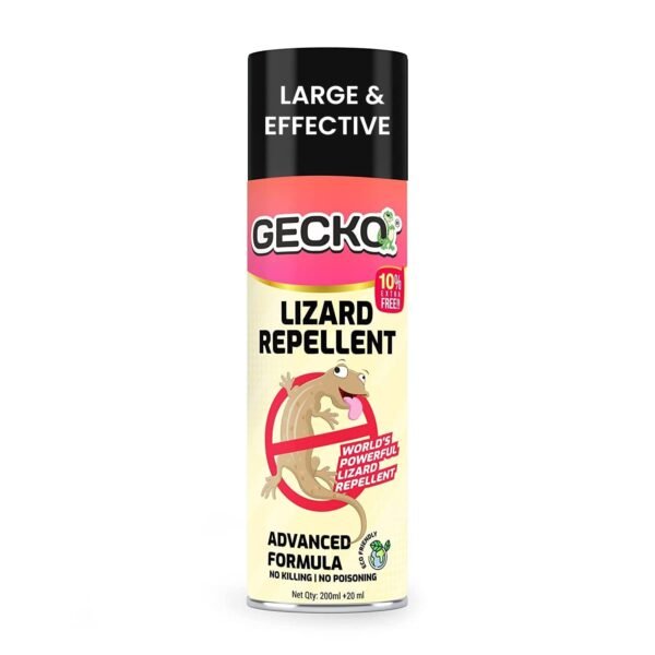 61VTj9qAF6L._SL1500_.jpg Gecko Aerosol Lizard Repellent Spray | Herbal | Eco-Friendly | Chemical-Free | 220ml | 15 Days Protection | FORMULATION 30X 200ML