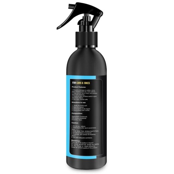 61VVxbn4MCL._SL1500_.jpg Shadow Securitronics Blue Raptor No Entry Rat Repellent Car Spray for Cars Highly Effective Easy to Spray, Odour Free Rodent Repellent Spray for Cars (Pack of 1-200ml - FORMULATION 3X 200ML