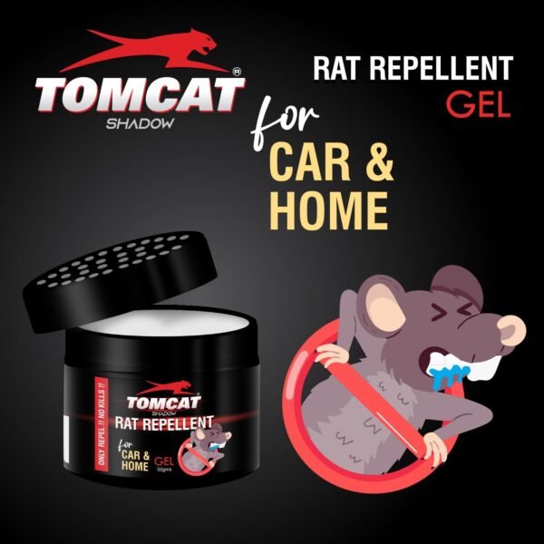 61Wvv0IP7ZL._SL1500_.jpg TomCat Rat Guard Herbal and Natural Rat Repellent Gel for Cars, Protects Vehicle Wires & Engine Bay, Long-Lasting Essential Oil Formula, Eco-Friendly & Non-Toxic | 50gms (Pack of 1) | FORMULATION X1 50grams