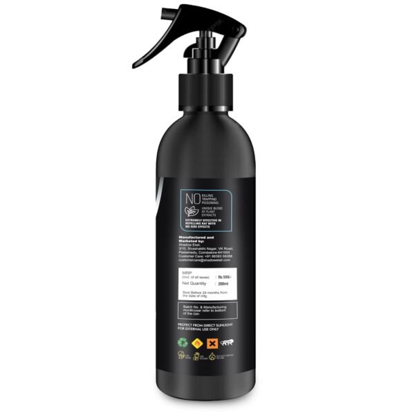 61tI9WMd4rL._SL1500_.jpg Shadow Securitronics Blue Raptor No Entry Rat Repellent Car Spray for Cars Highly Effective Easy to Spray, Odour Free Rodent Repellent Spray for Cars (Pack of 1-200ml - FORMULATION 3X 200ML