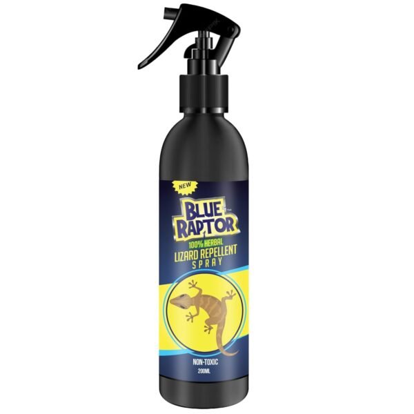 61tuqGP1CSL._SL1500_.jpg Blue Raptor Lizard Repellent Spray | 100% Natural & Eco-Friendly | Non-Toxic Plant-Derived Formula | Safe for Home and Food Areas | Effective Lizard Deterrent - 200ml (Pack of 1) - FORMULATION 3X Pack of 1