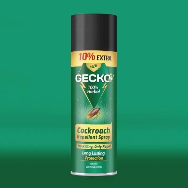 61zmom9y3CL._SL1500_.jpg Gecko 200ml Non-Toxic Cockroach Repellent | Safe for Home, Kitchen, Office | Biodegradable | Herbal | Refreshing Fragrance | No Chemical Smell | FORMULATION 30X Pack of 1