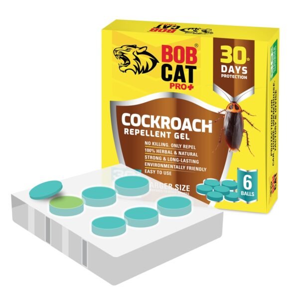 6bxt1BqHQvJOtX0.jpg BOB CAT Natural Cockroach Repellent Gel | 100% Herbal | 30 Days Strong Protection Pack of 9