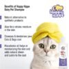 71JIpKyRWL._SL1500_.jpg Happy Hippo 2-in-1 Dog & Cat Shampoo & Conditioner | Paraben-Free | Cruelty-Free | Vegan | 200ml | For Puppies & Kittens Pack of 1