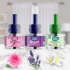 Happy Nights Plug In Room Freshener Combo | Jasmine, Lavender & Rose Fragrance | Floral Room Freshener for Home, Office, Bedroom & Bathroom | Long-Lasting & Safe | 3 Refills (45ml Each) + 1 Machine