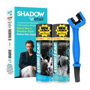 71kQQUXDe6L._SL1500_ Lubrizap Bicycle Chain Cleaner & Lube Spray Kit with Cleaning Brush l Each Cycle Chain Degreaser & Lubricant for Smooth Ride | Anti-Rust Bike Chain Spray for All-Weather Use | 225ml | Pack of 2