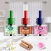 Happy Nights Plug In Room Freshener Combo | Jasmine, Sandalwood & Rose Fragrance | Floral Room Freshener for Home, Office, Bedroom & Bathroom | Long-Lasting & Safe | 3 Refills (45ml Each) + 1 Machine