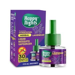 71nsN2gcCWL._SL1500_ Happy Nights Lavendar Mosquito Refill | Floral Lavendar | Mosquito Repellent | Insect Vaporizer | Safe for Home & Children | Refill (45ml) + Machine