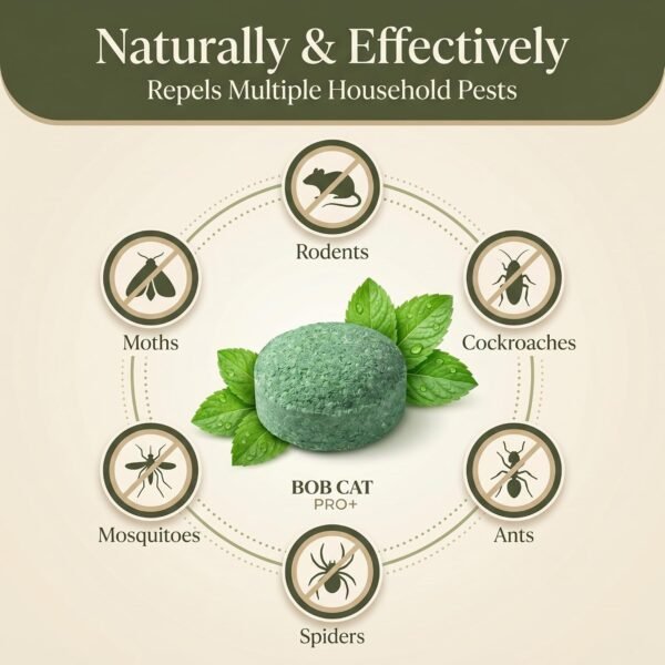 71uG78a63aL._SL1500_ BOB CAT Pro+ Peppermint Repellent Rat Balls | Protection from Rodent | Safe No-Kill | 100% Herbal & Natural | 30-Day Protection | for Car, Home,Warehouse,Factory & Office | 10 Piece | Formulation 4X