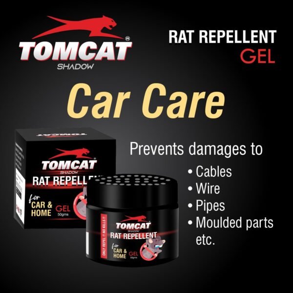 71wJh8ZPY7L._SL1500_.jpg TomCat Rat Guard Herbal and Natural Rat Repellent Gel for Cars, Protects Vehicle Wires & Engine Bay, Long-Lasting Essential Oil Formula, Eco-Friendly & Non-Toxic | 50gms (Pack of 1) | FORMULATION X1 50grams