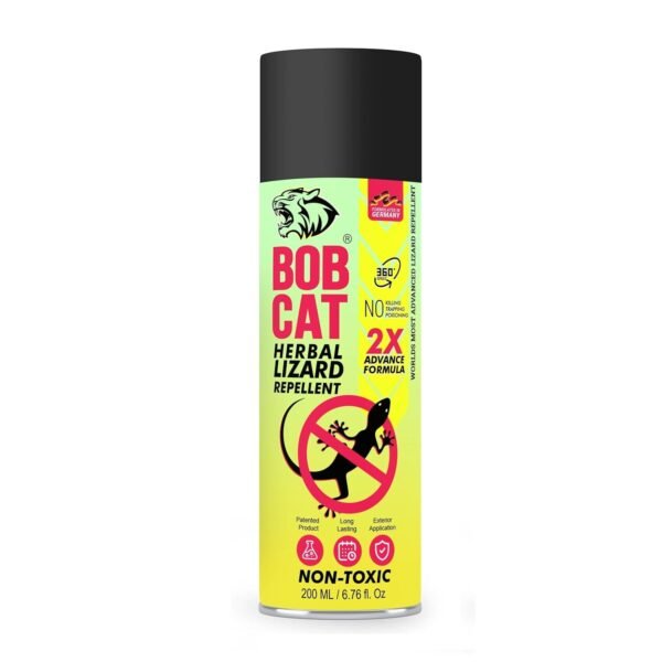 71x-92zxePL._SL1500_.jpg Bob Cat Lizard Repellent Spray for Home, Garage, Office (200ml) Pack of 1) 200ML