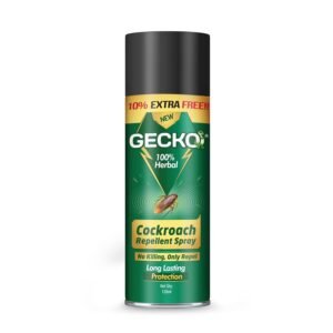 71x4j38SESL._SL1500_.jpg Gecko Cockroach Repellent Spray | 100% Natural & Biodegradable | Non-Toxic Formula for Home, Kitchen & Office | Human & Pet Safe | Refreshing Fragrance | 120ml | FORMULATION 10X 120ML