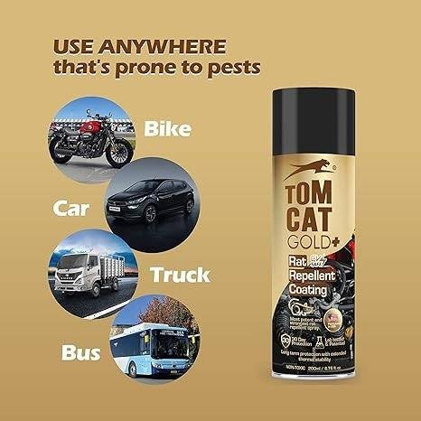 7bxt1x7GTpfzxUr.jpg Tomcat No Entry Rat Repellent Spray for Cars – Long-Lasting Rodent Control | Leak-Proof Easy Spray Nozzle | Includes Protective Glove & Mask | 120ml (Pack of 1) | Formulation 2X Pack of 1