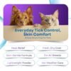 Gecko Pet Pro 2X Pet Cooling Powder for Dogs & Cats | Lavender & Aloe Vera | Extra Strength Deodorizer for Strong Odor Control | Summer Cooling Powder | Safe for Regular Use | 120g