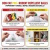 81SNo0Wv-wL._SL1500_ BOB CAT Pro+ Peppermint Repellent Rat Balls | Protection from Rodent | Safe No-Kill | 100% Herbal & Natural | 30-Day Protection | for Car, Home,Warehouse,Factory & Office | 10 Piece | Formulation 4X