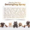 Gecko Pet Pro Detangling Spray for Dogs & Cats |Leave-in Conditioner & Grooming Spray | 2× Smooth Coat, Knot & Tangle Care | No-Rinse | Lavender & Clary Sage | 200 ml