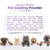 Gecko Pet Pro 2X Pet Cooling Powder for Dogs & Cats | Lavender & Aloe Vera | Extra Strength Deodorizer for Strong Odor Control | Summer Cooling Powder | Safe for Regular Use | 120g