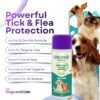 Gecko Pet Pro 2X Anti-Tick & Flea Powder for Dogs & Cats | Neem, Lavender & Calendula | Extra Strength Tick & Flea Control | Gentle Coat Care | Safe for Regular Use | 120g