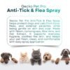 Gecko Pet Pro Anti Tick & Flea Care Spray for Dogs & Cats | 2× Concentrated External Parasite Care | Coat Hygiene & Grooming Support | Lemongrass & Citronella Oil | 200 ml