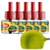 Happy Nights Orange Mosquito Refill | Herbal Orange Repellent | Repellent | Insect Vaporizer | Completely Herbal Safe for variationren | 45 ml (Pack of 5 Refill plus 1 machine) 45 ML