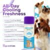 Gecko Pet Pro 2X Pet Cooling Powder for Dogs & Cats | Lavender & Aloe Vera | Extra Strength Deodorizer for Strong Odor Control | Summer Cooling Powder | Safe for Regular Use | 120g