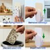Gecko Flying Insect Trap 1 Plug in Device & 5 Refill Cartridges - Plug in Fly Trap & Indoor Bug Catcher for Gnats, House & Fruit Flies - Blue & UV Light Technology, Alternative to Bug Zappe