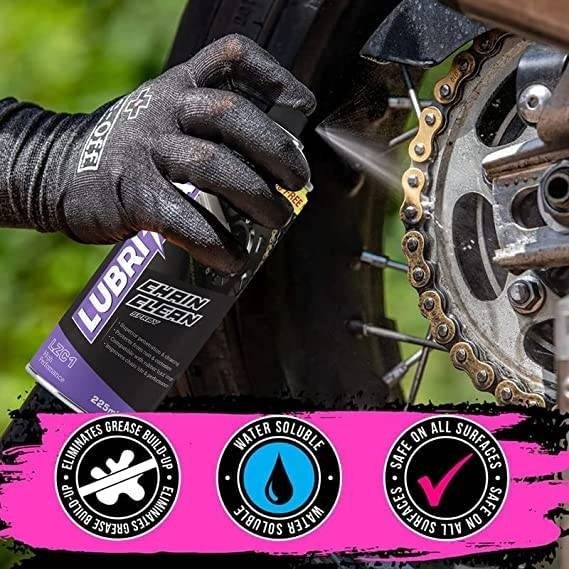 Hbxt1x4zoLVEAc7.jpg Shadow Securitronics Lubrizap Chain Clean Spray for All Bikes (225 ml), Lubricant Spray for Bike, Motorcycle, Protects & Prevents from Rust & Corrosion, Chain Breakage, Chain Noise, Friction Pack of 1