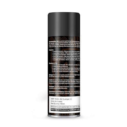 Ibxt1BxdqhYP5XA.jpg Shadow Fit Bike Chain Lube Spray for All Bikes 120 ML |Pack of 1