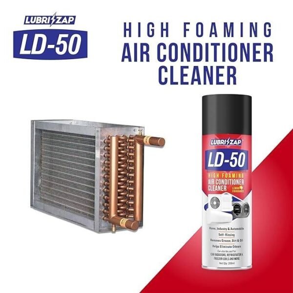 Mbxt1hkJor4DL3J.jpg Lubrizap Cleaner Hygiene & Water AC Foam Cleaner for Split Ac and Window Ac Foam Cleaner & Car AC Vent & Duct Cleaner Foam Spray for Best Cooling - 200 ml Pack of 1