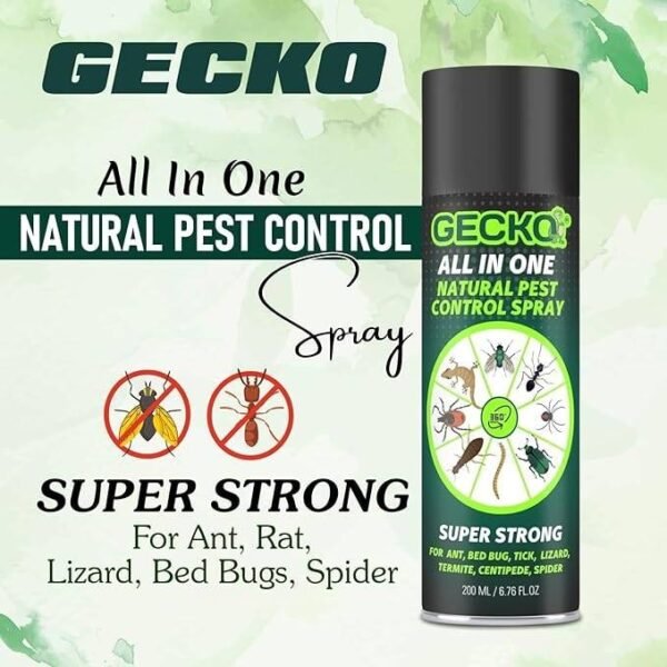 Obxt1BnWvawTGMa.jpg Shadow Securitronics Gecko Pest Control & Insect Repellent Spray, 100% Natural|No Kill Just Repel Easy To Use Non-Toxic (200Ml)|- FORMULATION 10X